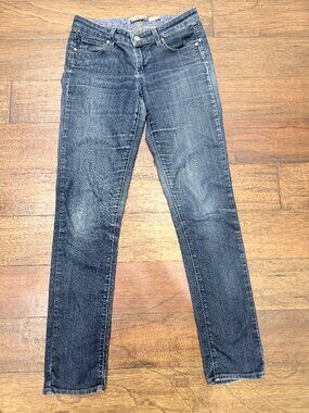 Paige Skyline Jeans Women’s 26 Medium Wash Premium Denim Slim Straight Made USA